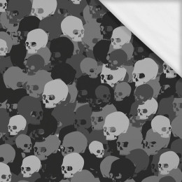 CAMOUFLAGE SKULLS / gray - single jersey with elastane ITY