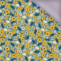 SMALL FLOWERS pat. 2 / blue - softshell