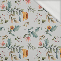 BRIGHT FLOWERS (INTO THE WOODS) - looped knit fabric