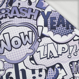 COMIC BOOK (Very Peri) - looped knit fabric