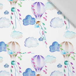 HOT AIR BALLOONS (COLORFUL TRANSPORT) - Cotton woven fabric