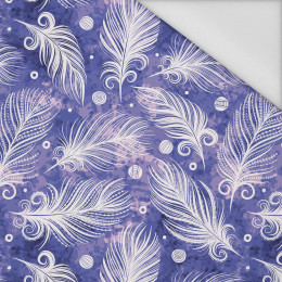 WHITE FEATHERS (Very Peri) - Waterproof woven fabric