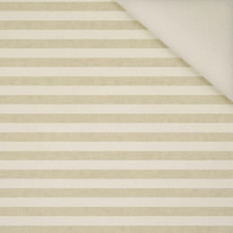STRIPES 1x1 - acid ecru / acid beige - Upholstery velour 