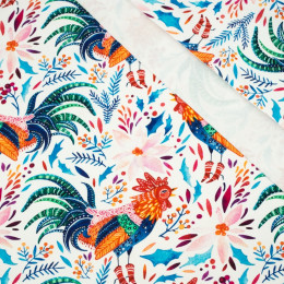 ROOSTERS / white - looped knit SP250