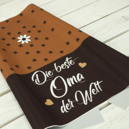 BEST GRANDMA IN THE WORLD - panel Waterproof woven fabric DE