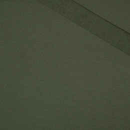 D-50 DARK OLIVE - looped knitwear with elastan 