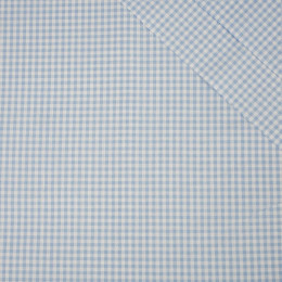 WHITE DOTS / light blue - Cotton woven fabric