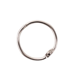 Metal ring 20 mm - silver