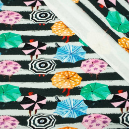 UMBRELLAS ON CROSSWALK - looped knit SP250