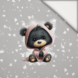 WINTER ANIMALS wz.12 -  PANEL (60cm x 50cm) light brushed knitwear