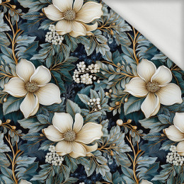 WINTER FLOWERS WZ.9 - looped knit fabric with elastane ITY