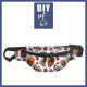 HIP BAG - FLOWER BOUQUET  pat. 4 (gold) / Choice of sizes
