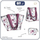 XL bag with in-bag pouch 2 in 1 - WATERCOLOR BOUQUET Pat. 2 - sewing set