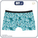 MEN'S BOXER SHORTS -BATIK pat. 1 / sea blue