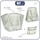 XL bag with in-bag pouch 2 in 1 - WHITE ANCHOR - sewing set