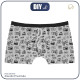 MEN'S BOXER SHORTS - PHOTOGRAPHER (HOBBIES AND JOBS) / acid