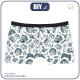 MEN'S BOXER SHORTS - GAME OVER (retro) / white