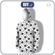 MEN’S HOODIE - HALLOWEEN SKULLS & BONES / white - sewing set 