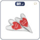 DECORATIVE HEARTS - ZIGZAG Pat. 2 PL