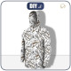 MEN’S HOODIE - HORSE-RIDING (HOBBIES AND JOBS) / white - sewing set 