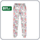 CHILDREN'S JOGGERS (LYON) - WILD ROSE FLOWERS PAT. 1 (BLOOMING MEADOW) - looped knit fabric