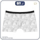 MEN'S BOXER SHORTS - ICE (adventure) / grey