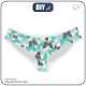WOMEN'S PANTIES - BUTTERFLIES / aqua