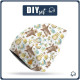 HIP BAG - FLOWER BOUQUET  pat. 4 (gold) / Choice of sizes