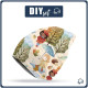 HIP BAG - FLOWER BOUQUET  pat. 4 (gold) / Choice of sizes