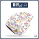 HIP BAG - FLOWER BOUQUET  pat. 4 (gold) / Choice of sizes