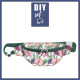 HIP BAG - FLOWER BOUQUET  pat. 4 (gold) / Choice of sizes