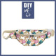 HIP BAG - FLOWER BOUQUET  pat. 4 (gold) / Choice of sizes