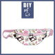 HIP BAG - FLOWER BOUQUET  pat. 4 (gold) / Choice of sizes