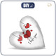 DECORATIVE PILLOW HEART - I LOVE YOU / HEARTS pat. 2