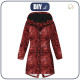 WOMEN'S PARKA (ANNA) - LACE BUTTERFLIES / red - softshell