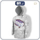 MEN’S HOODIE (COLORADO) - COMIC BOOK / ooops (purple - red) - sewing set 