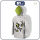 MEN’S HOODIE - BATIK pat. 1 / classic blue - sewing set 
