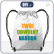 GYM BAG - WITH CUSTOM PRINT - sewing set