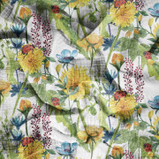 LADYBIRDS IN THE MEADOW (IN THE MEADOW) - Cotton muslin