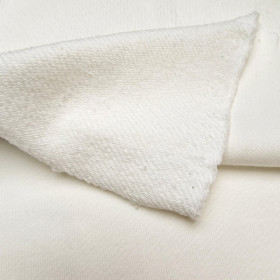 French terry TWILL 340g - ECRU (D-02) 