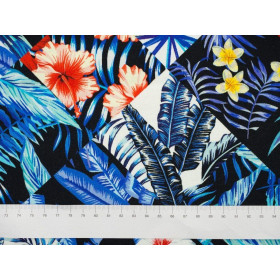 TROPICAL CHECK - Viscose jersey WE210