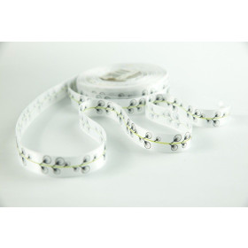 Ribbon with catkins 15mm