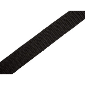 Webbing tape - BLACK / Choice of sizes