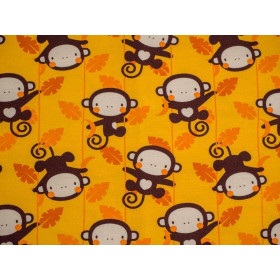 MONKEY GROVE / yellow - looped knit 