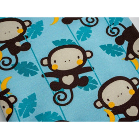 MONKEY GROVE / turquoise - looped knit