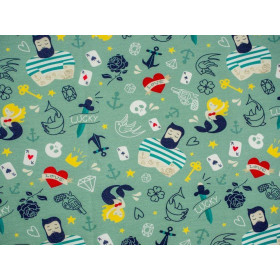 TATTOO / celadon - looped knit 