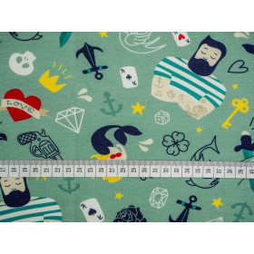 TATTOO / celadon - looped knit 