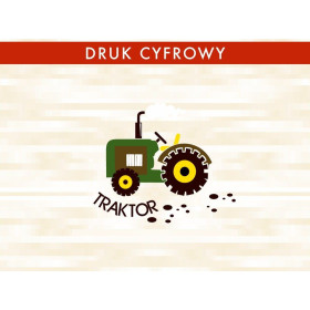 PANEL TRACTOR GREEN - single jersey with elastane TE210