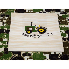 PANEL TRACTOR GREEN - single jersey with elastane TE210