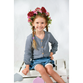 Cotton Muslin Double Gauze - BLACK